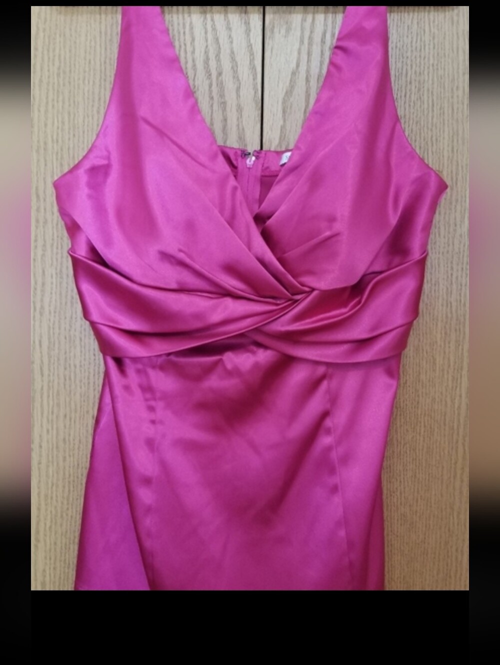 Hot Pink Criss Cross Front Dressy Tank
